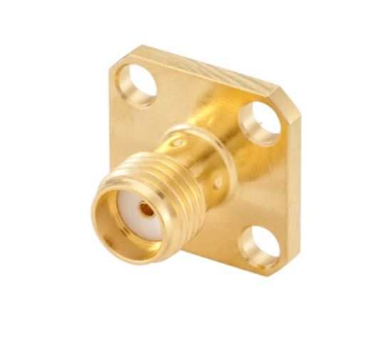 SMA 4孔法兰18 GHz连接器